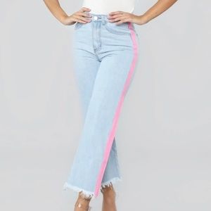 NEW Dolls Kill Momokrom Light Wash Culotte Jeans